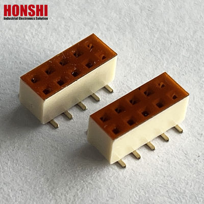 2.54mm Pin Header Dual Row 4 6 10 20 40P Männlicher Header-Anschluss PCB Pin Strip Weiß Option