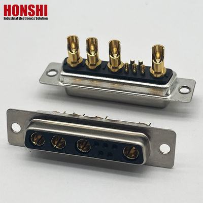 D-SUB 9W4 Weibliche Gold-Pin-Lötdrahtverbindungen 10A 20A 30A 40A