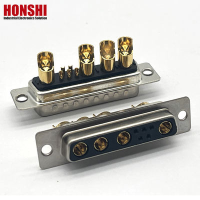 D-SUB 9W4 Weibliche Gold-Pin-Lötdrahtverbindungen 10A 20A 30A 40A
