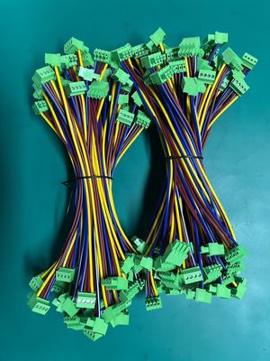 OEM Kabellänge Industriemaschine 5,08 mm Klemmenblock Grün Kabel- und Kabelbaum-Baugruppe 0,5 m 1 m 100 % Prüfung Inspektion