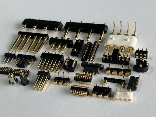 SMT SMD 2 4 5 6 8 10MM-Pins mit Federladen Magnetischer Pogo-Anschluss C6801 mit SUS304-Feder