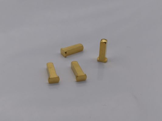 Präzisionsbearbeitete Teile Kupfer Endgeräte Pin Produktion Messing Drehmaschine CNC Pom Bearbeitung Pin Teil