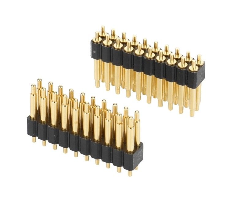 2.0mm Pitch H2.5mm Männlicher Pogo-Pin-Anschluss für PCB-Doppelreihe 20pin-Gerade-Dip