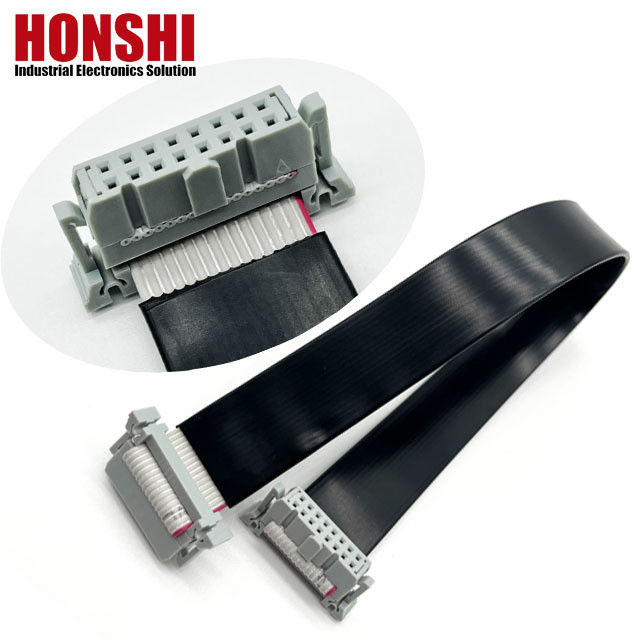 16 Pins IDC Flach PVC-Bandkabel mit 2,54 mm Pitch Connector angepasste Länge