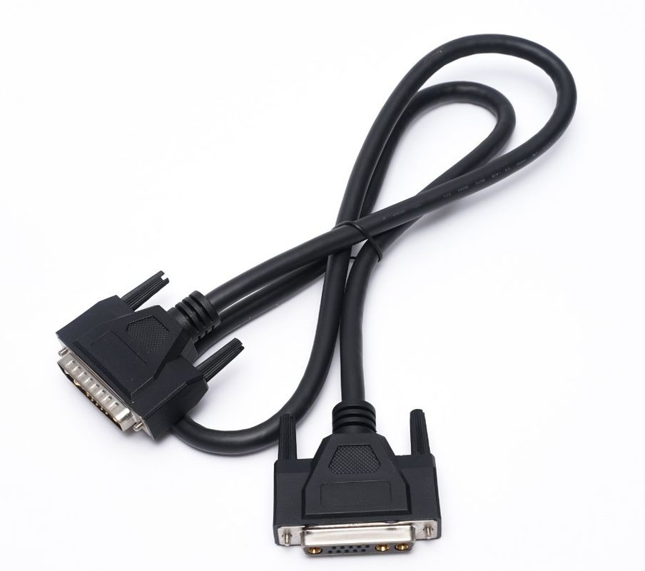 Nachgebildetes D-Subkabel 13W3 Stromanschluss abgeschirmt DB9 DB15 Männlich-Frauen-Kabel