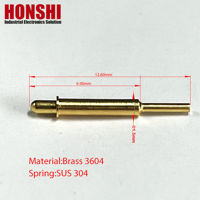 Pogo-Pin-Anschluss mit Betriebshöhe von 4,9 mm