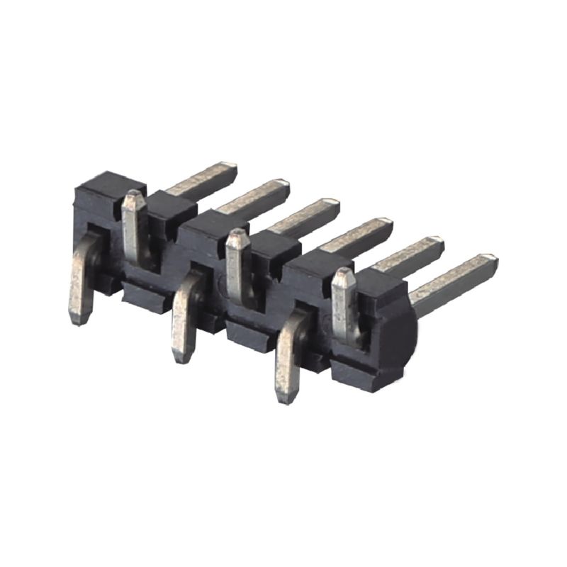 3.96mm vergoldete PCB-Spitzenkopfverbindung Einzelreihe SMT Typ 2 - 20 Pins H3.2mm