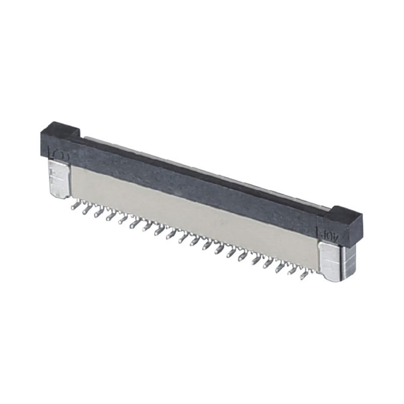 4 - 60 Pin FPC-Kabelanschluss 0,5 / 1,0 mm Tonhöhe SMT ZIF DIP Typ Ober-Unter PA9T Kunststoff