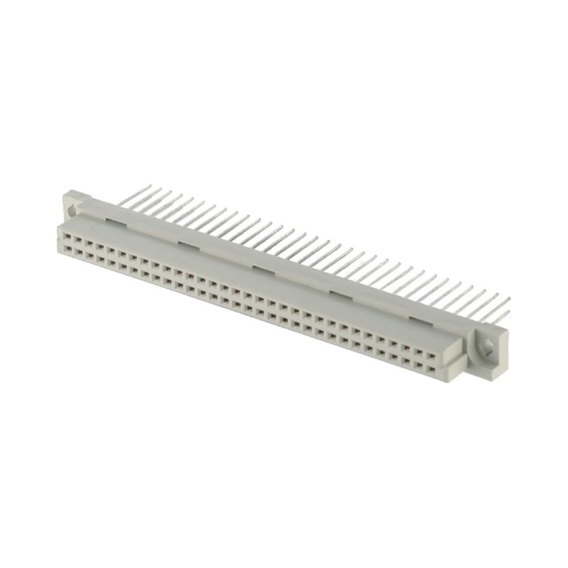 Gerade weibliche 2 Reihen DIN 41612 Steckverbinder 64 Pins vertikale Leiterplatte Nennstrom 3A