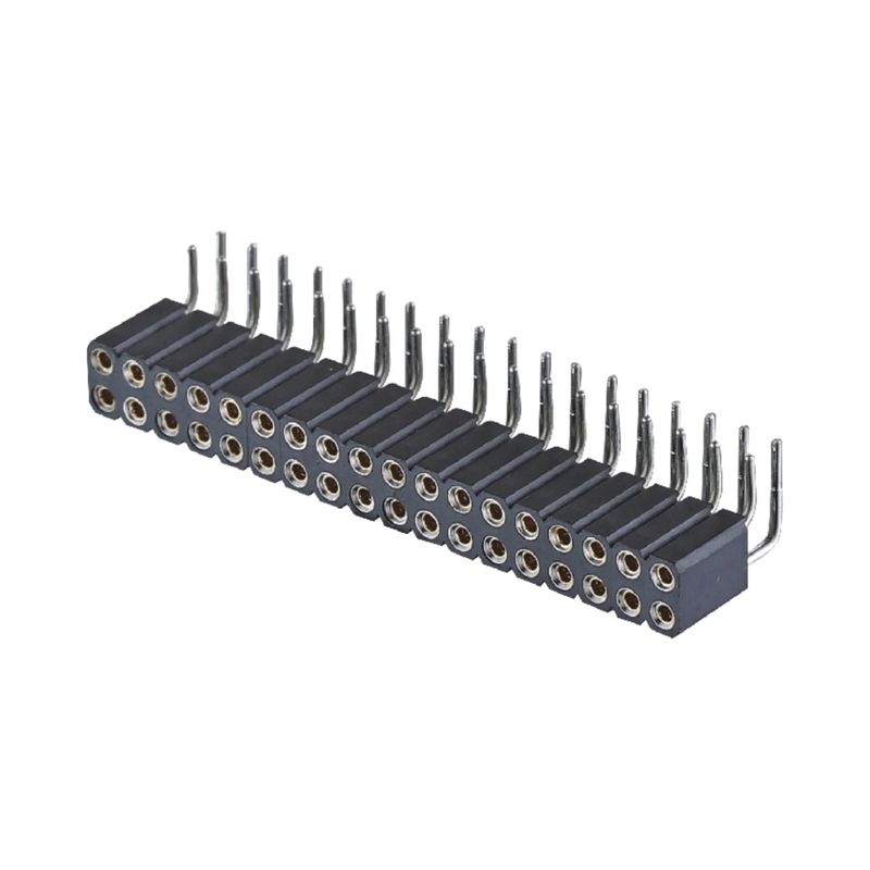 PCB-Anschlussmaschine weibliche Kopf 2,54mm H7,0mm Rechtswinkel Doppelreihe 2-80Pin