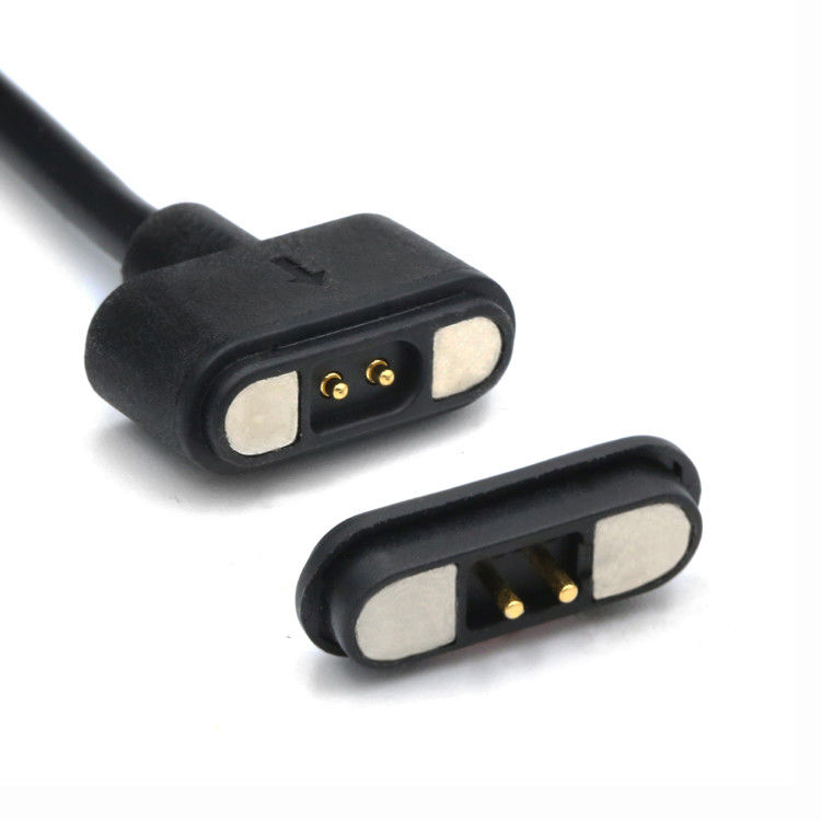 IP67 wasserdichtes PCB weibliches Pogo-Pin-Anschluss Magnetkabel mit Gold-Flash-Beschichtung und 50mohm Max Kontaktwiderstand
