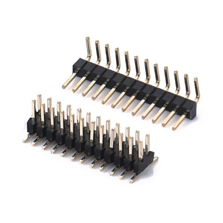 2.0mm Pitch H2.0mm Einzelreihe Pin Header Connector 1 - 40 Pin Rechtswinkel Dip