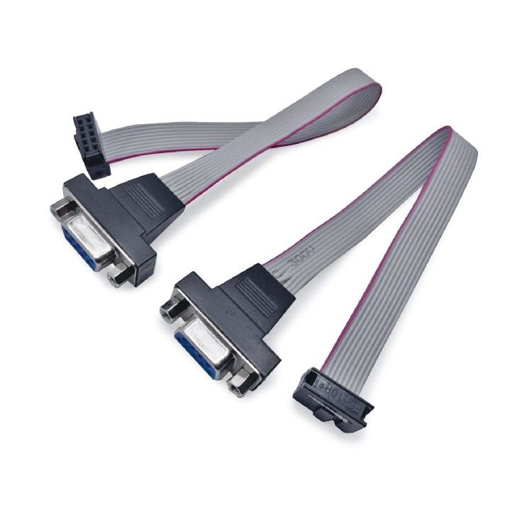D-Sub DB9 bis FC-10p 2,54 mm Flachbandkabel Männlich weiblich bis 10 26 Pins IDC-Anschlussdraht