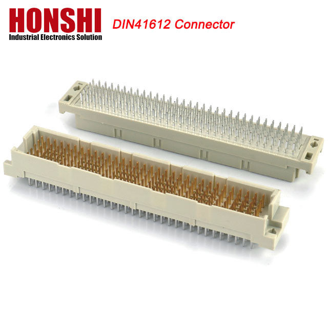 DIN 41612 Vier-Reihe-Inline 128-Pin-Konnektor Messing-PCB Aktuelle Anwendung