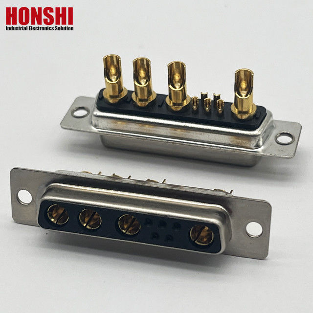 D-SUB 9W4 Weibliche Gold-Pin-Lötdrahtverbindungen 10A 20A 30A 40A