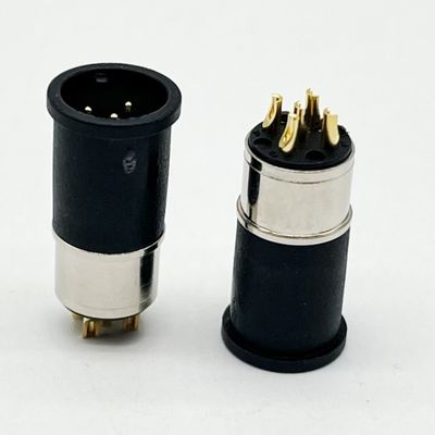 M12 5 Pins weibliche und männliche Plattenverbindung Multi-Pin Rundkabelverbindungen wasserdicht
