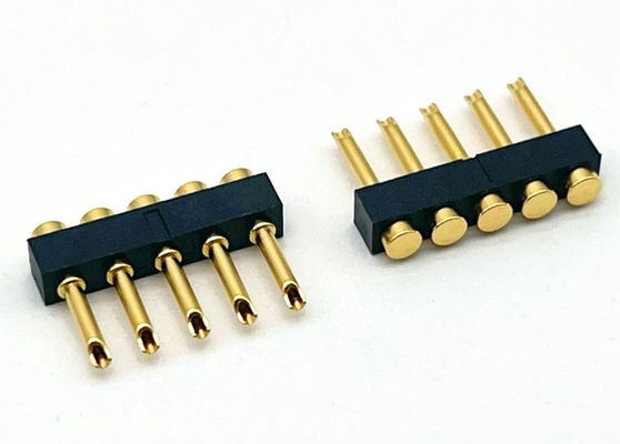 2.54mm Pitch Pogo Pin Connector Lötungsart weibliche Pogo Pin 1x05P