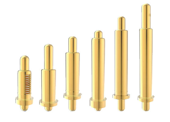 Pogo-Pins mit doppeltem Kopf aus Messing, Länge 6,5 mm