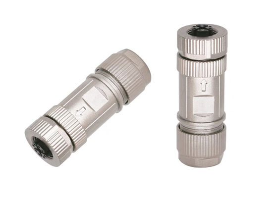 Kreisförmiges M12 X-Code-Anschluss Ethernet 8 Pins Männlich weiblich Steckeranschluss Schraubenbaugruppe