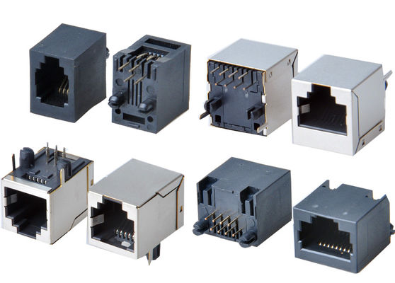 8p8c RJ45 Ethernet-Anschluss 1x1 Ports Weibliche RJ45-Stecker ohne Magnet