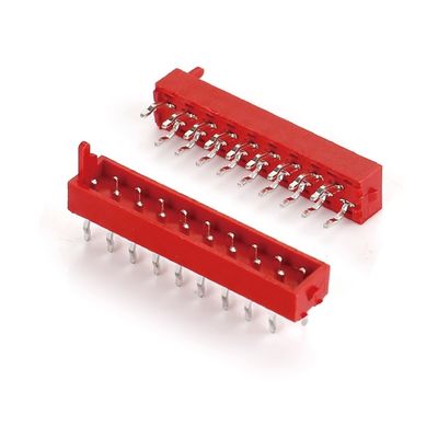 2.54mm Pitch IDC Plug PCB-Anschluss Gerade Typ Mikro-Match Rotkabel männlicher Anschluss