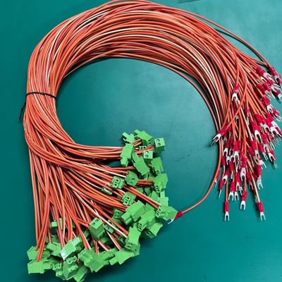 OEM Kabellänge Industriemaschine 5,08 mm Klemmenblock Grün Kabel- und Kabelbaum-Baugruppe 0,5 m 1 m 100 % Prüfung Inspektion